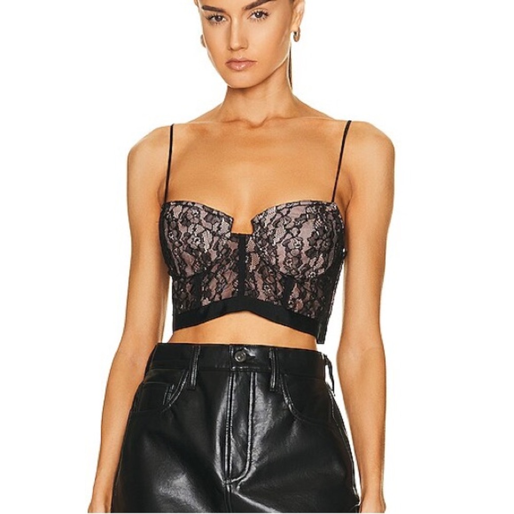 Jonathan Simkhai Shirley Lace Corset Top